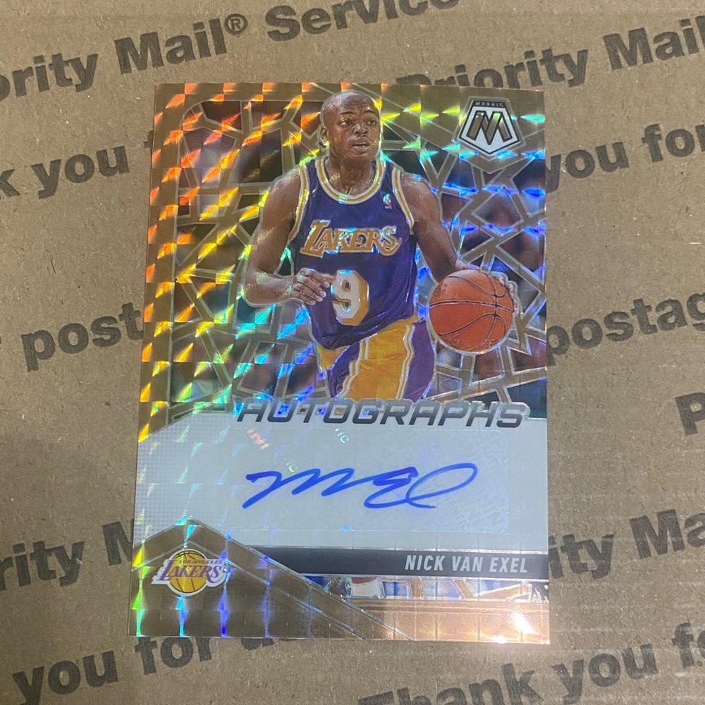 2024 Panini Mosaic Nick Van Exel Autographed Basketball Card /75!!